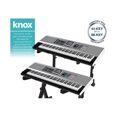 Knox Gear Z Style Two Tier Electronic Keyboard Piano Stand Version 2