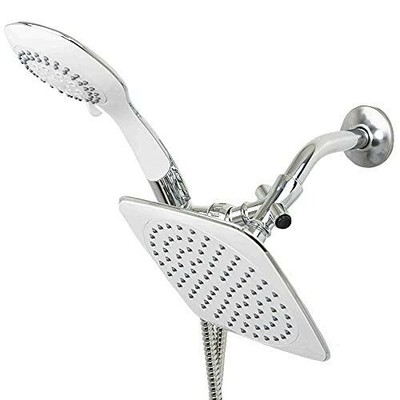 Home Basics Sunbeam Dual Massager W Shower Head, Chrome