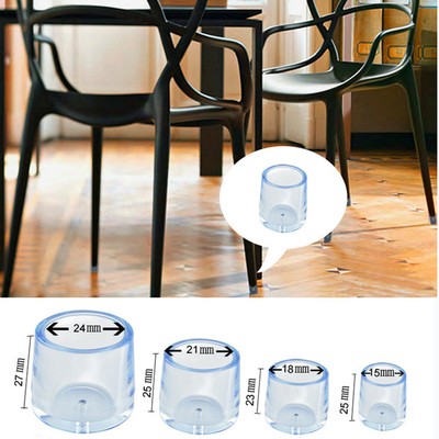 Round Bottom Cups Silicone Pads Furniture Feet Chair Leg Caps Non