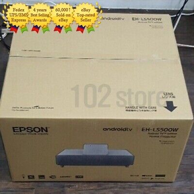 Epson EH-LS500 White EH-LS500W 4K UHD 3LCD Laser Projector -Express Ship