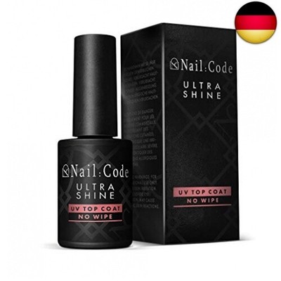 NailCode No Wipe UV Top-Coat Nagellack UV Glanzgel ohne Schwitzschicht in der