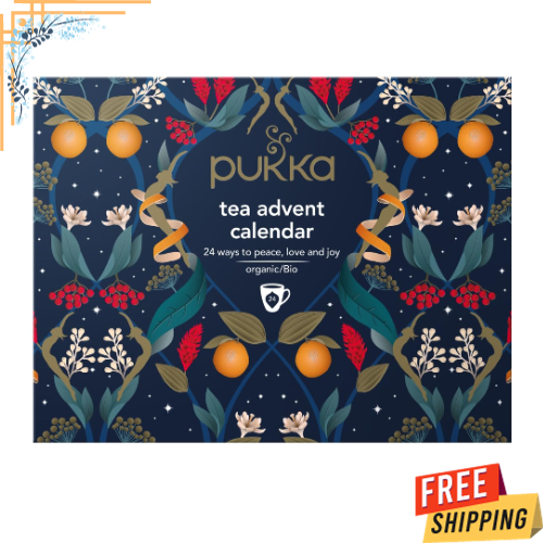 Advent Calendar 2023 Organic Tea Gift Set  Eco-friendly 24 B