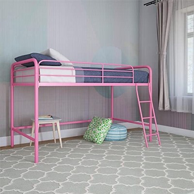 Pink twin loft bed deals