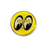 Mooneyes Ansteck-Pin Yellow Eyes Eyeball Anstecker Hat Pin Badge Button Abzeiche