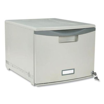 Storex 61251S02C Stackable Storage Drawer, 14.8'' X 18.3'' X 12.8'', Gray