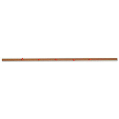 Universal 43436 36 in. x 1 in. Cork Bulletin Bar - Brown, Silver Aluminum New