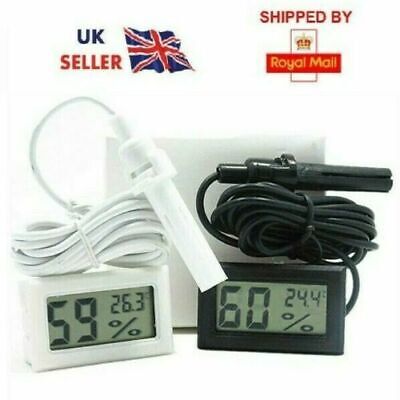 Mini Digital LCD Thermometer Hygrometer Temperature Humidity Meter Probe Sensor