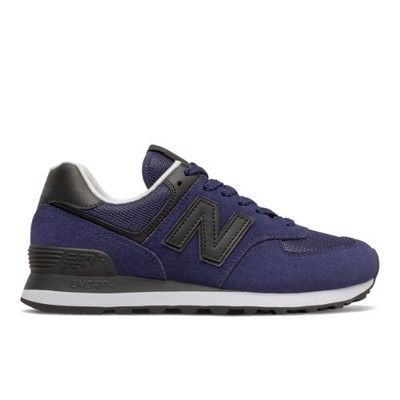 Женские кроссовки New Balance 574 синего/черного цвета, размер 5,5 B