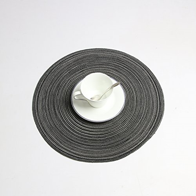 famibay Round Placemats, Round Braided Place Mats for Dining Table Heat Table 15