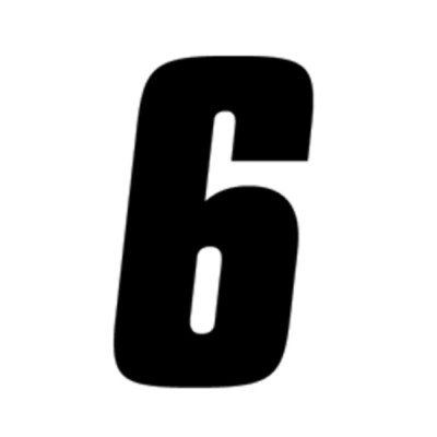 Factory Effex 4'' Factory Number #6 Black 3-Pack