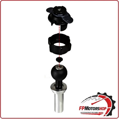 90457 TUBE SUPPORTO CON ATTACCO PER CANOTTO DI STERZO MOTO 15-17,2 MM