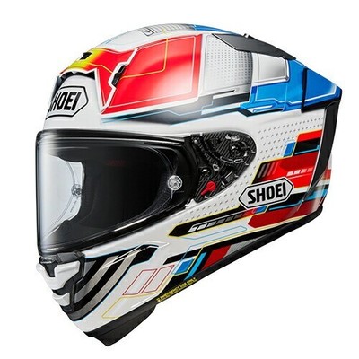 SHOEI X-Fifteen Proxy TC-10 White Red full face helmet size XS-XXL