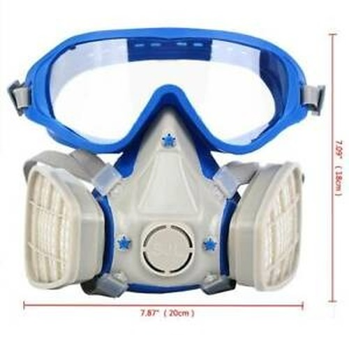 Filter With Glasses Respirator Facepiece Chemical Full Face Gas Mask Painting
