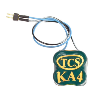 TCS 1667 KA4-C Keep Alive w/ 2-Pin Quick Connector Harness to Decoder HO/N Scale