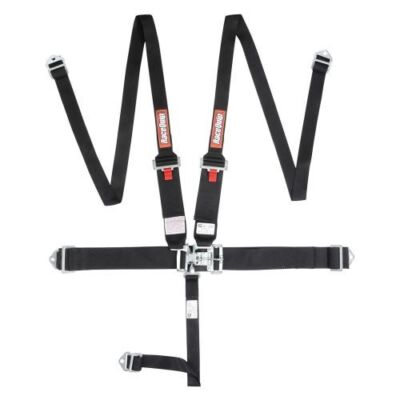 RaceQuip 717007 5-Point HANS/HNR Latch & Link Harness Set - Black NEW
