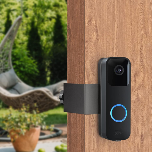 Anti Theft Doorbell Mount,No Drill Camera Mount for Blink Black