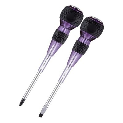 VESSEL Safety Penetrating Ball Grip Driver Galaxy Purple Set of 2 +2x100/-6x100 