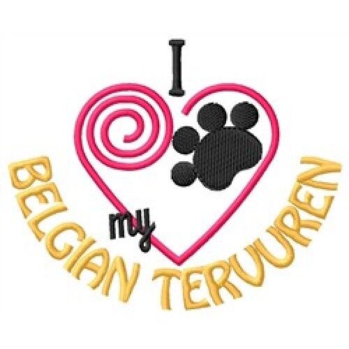I "Heart" My Belgian Tervuren Fleece Jacket 1288-2 Size S - XXL