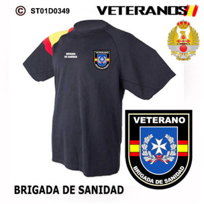 CAMISETAS TECNICAS: VETERANOS EJERCITO DE TIERRA - BRIGADA DE SANIDAD