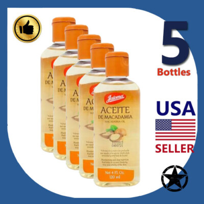 5 Bottles Jaloma Macadamia Oil 120ml