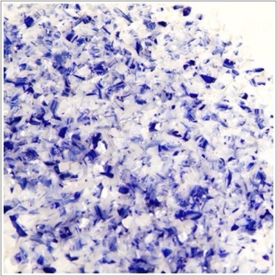 System 96 Med. Frit COE Glass - COBALT BLUE & WHITE 4245 Jar