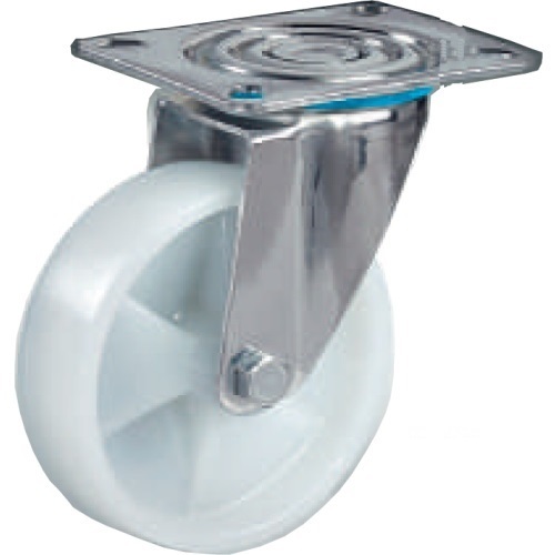 Ruota Rotella Nylon Per Carrello Staffa Girevole Piastra Acciaio moc