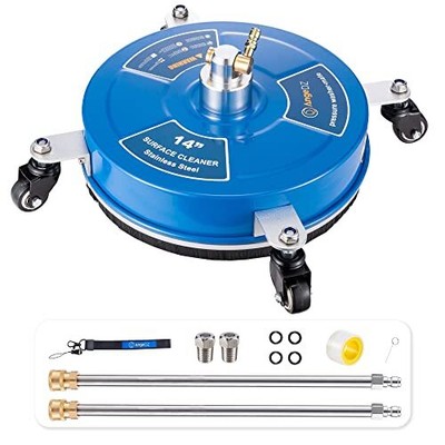 AngeDZ 14" Pressure Washer Surface Cleaner with 4 Wheels Pow