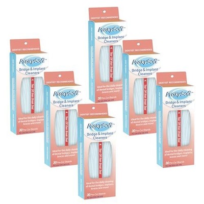 Dental Floss for Bridges and Implants 6 Packs - Floss Threaders for Bridges, ...