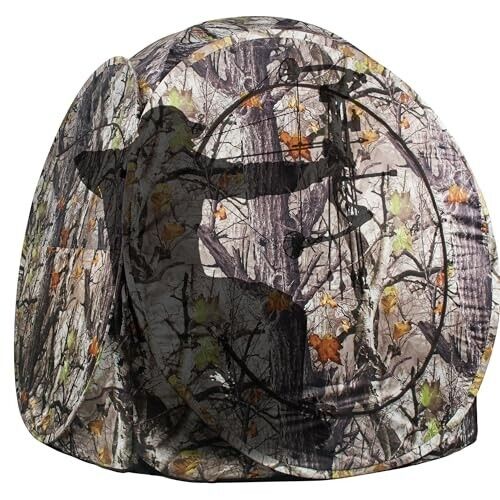 Hunting Blind 1 Person, 270 Degree See Through Pop up Ground Blinds...