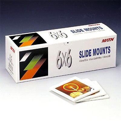 50 SLIDE MOUNTS 6X6 Medium Format Glassless Film Case ABS Plastic Carousels