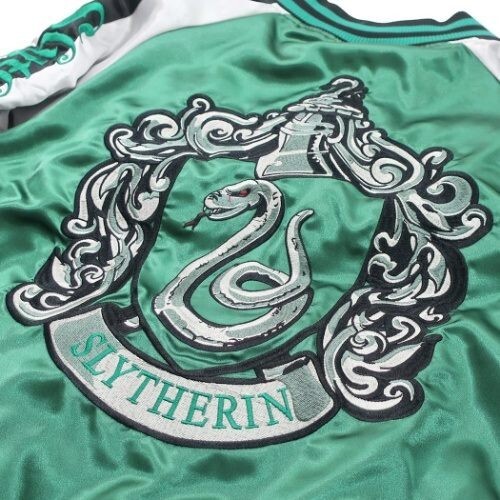 Pre-owned Harry Potter Sukajan Slytherin Emblem From Japan Size L In Multicolor