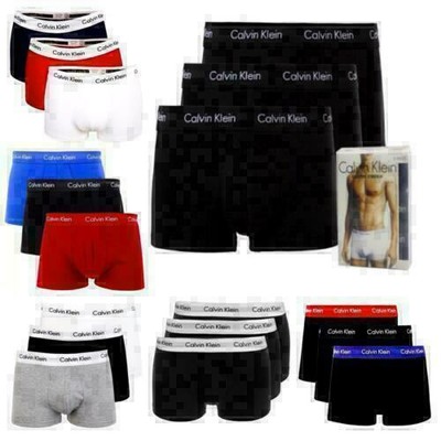 3er Pack Calvin Klein Herren CK Boxer Low Rise Trunks Unterwäsche mit Box