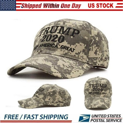 Trump 2020 Hat Digital Camo Keep America Great MAGA Embroidered Camouflage USA *