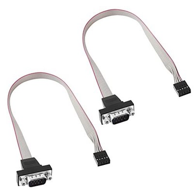 DB9 to 10Pin IDC Serial Cable2Pack RS232 Serial Male to 10 Pin 2x5 IDC Mother...
