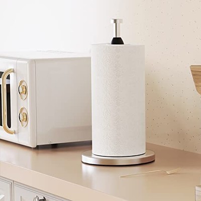 Paper Towel Holder Countertop Tear Paper Towel Stand With Suction Cups For Easy
