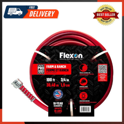 3/4'' X 100Ft Farm & Ranch Garden Hose easy to use and handle