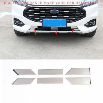 For Ford Escape Kuga 2020-24 Chrome Steel Front Lower Mesh Grille Grill Sticker