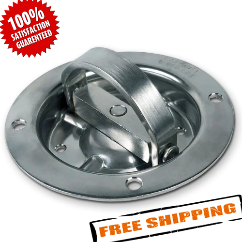 Mac's Custom Tie-Downs 330004 Stainless M-901S Recessed 360 deg Swivel D-Ring