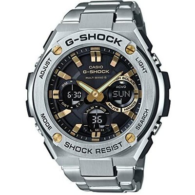 Pre-owned Casio G-shock Watch G-steel Radio Solar Gst-w 110d-1a 9jf Men's