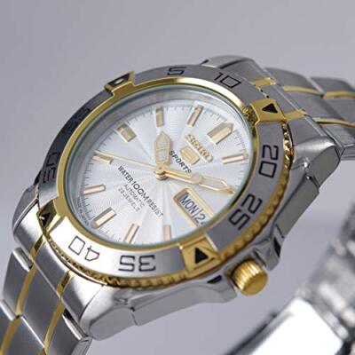 Pre-owned Seiko 5 Sports Snzb24j1 Men's Watch Oversea Model Stainless Steel From Japan