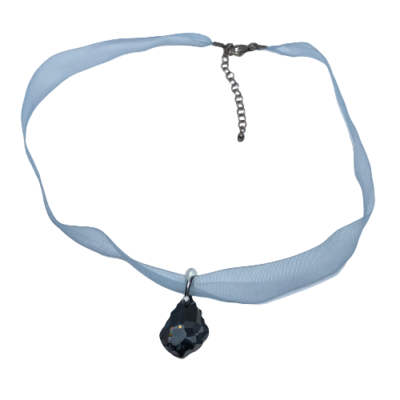 Blue ribbon hotsell necklace