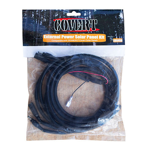 Covert Scouting Cameras External Power Solar Panel Kit & Cable Extender 5458