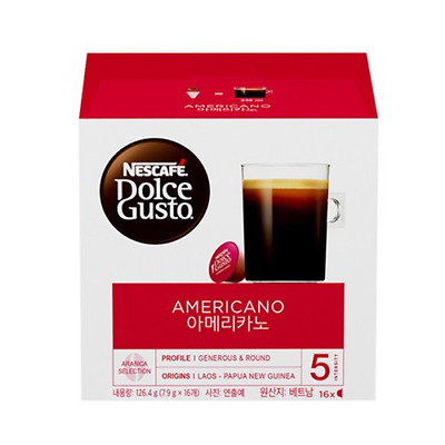 Nescafe Dolce Gusto Americano Capsule Coffee, 7.9g x 16pcs, 1EA