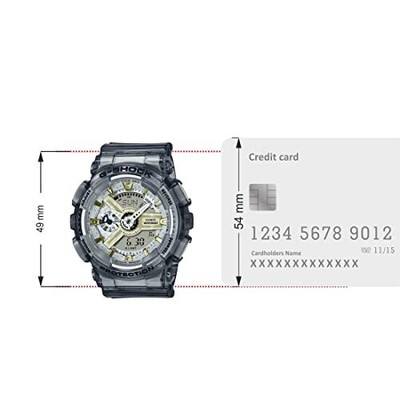 Pre-owned Casio G-shock Analog-digital Grey Dial Women Gma-s110gs-8adr (g1224)