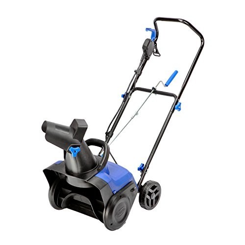 Corded Electric Snow Blower 15 Inch Powerful 11 Amp 2 Blade Outdoor Blue Thrower