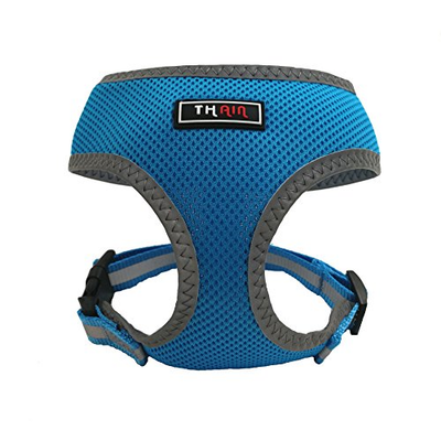 THAIN Reflective Comfort & Control Dog Vest Mesh Harness 18-27 lbs No Pull No L,