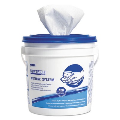 Kimtech  Wipers for Wettask System, Bleach, Disinfectants And Sanitizers, 12 x