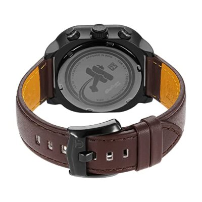 Pre-owned Titan Octane-aerobatics Collection Analog Black Dial Men's Watch-1856nl01