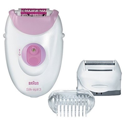 Braun Silk-épil 3-3270 Women's Epilator, Electric Hair Removal, with Shaver