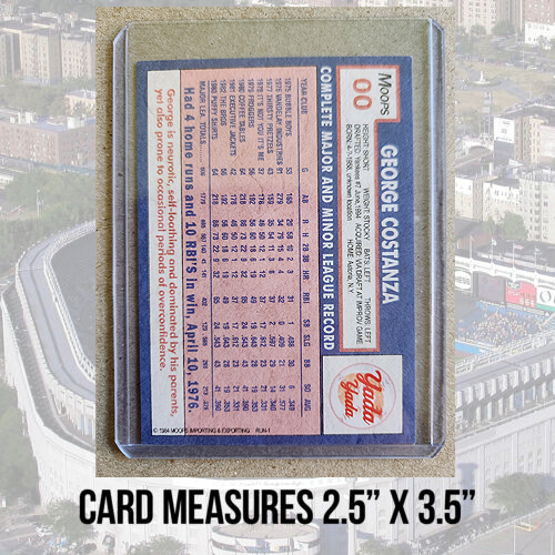 Yada Yada Seinfeld George Costanza '84 Retro Style Baseball Card Parody Art ACEO